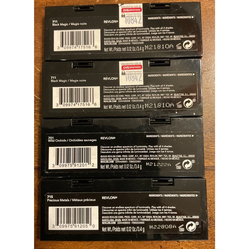 Revlon Illuminance Creme Shadow 0.12 oz Sealed Lot Of 4 701, 2-711, &715 - Picture 2 of 2